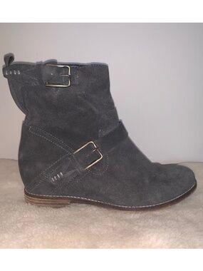 Dolce Vita Prestley Wedge Boots Suede Leather 9.5